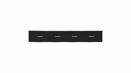 Knoopsgat Elastiek - 20mm zwart