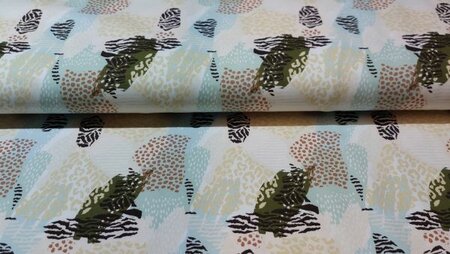 French Terry / Joggingstof Fantasy Sand print