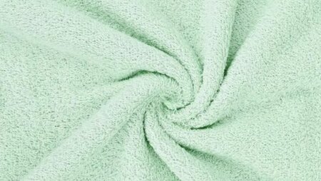 Badstof licht mintgroen dubbel gelust