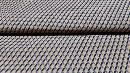 bengaline stof bruin zwart