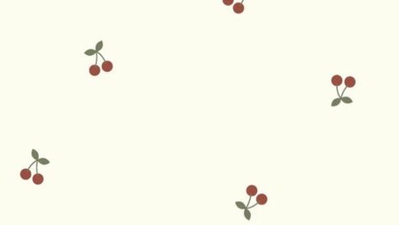 dikke katoen met kersenprint