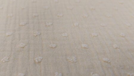 lichtgele katoen mousseline dobby stof