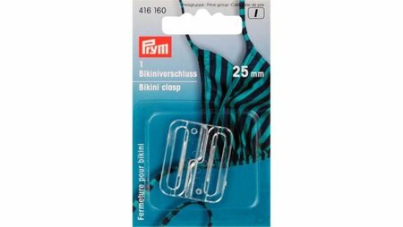 Prym - Bikini Ceintuursluiting Kunststof Haak 20mm Transparant