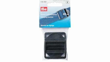 Prym - Regelbare Klemgespen Kunststof 40mm Zwart Verpakking