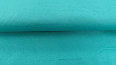 licht petrol groene katoenen poplin stretch stof 140 cm breed