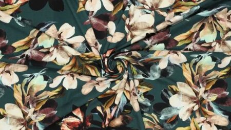 Viscose jersey stof soepel en rekbaar groen