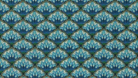 Blauw Roma Sparkle New Retro Punta di Roma stof