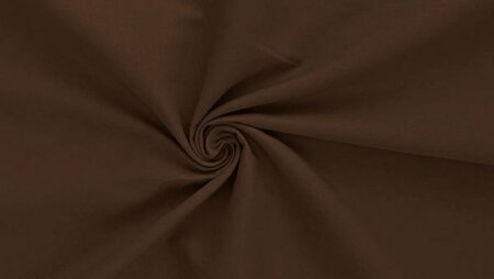 Poplin stof bruin voor kleding en naaiprojecten