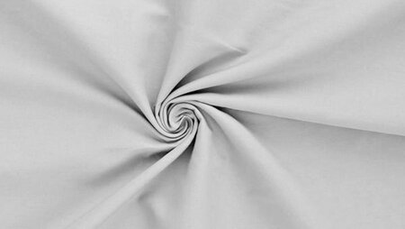 Poplin katoen lichtgrijs Oekotex gecertificeerd