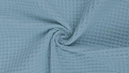 Jeans blauwe wafelstof katoen 150 cm breed