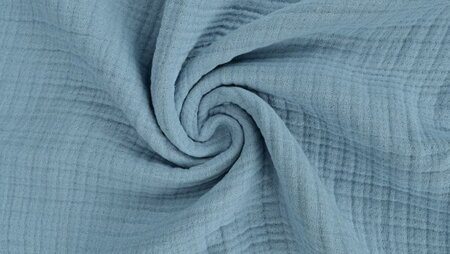 Jeans blauwe katoen mousseline voor zelfmaakmode