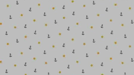 Licht grijze tricot stof met ankers kopen 