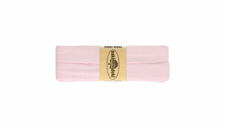 Oaki Doki - Jersey Tricot Biaisband 20mm 3m - 011 Licht Zalm Roze