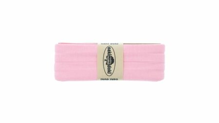 Oaki Doki - Jersey Tricot Biaisband 20mm 3m - 010 Licht Roze