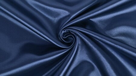 Luxe marine blauwe stof voor zelfmaakmode