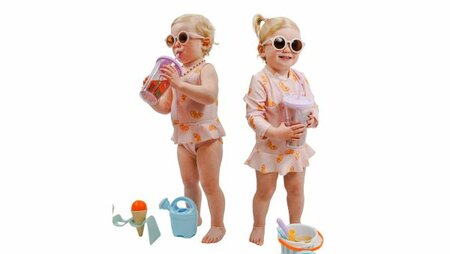Naaipatroon Bad- en Strandkleding Meisjes Baby - Maat 62 t/m 98 - Nummer B1 Kind1