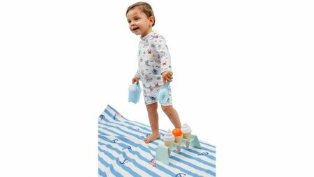 Naaipatroon Bad- en Strandkleding Jongens Baby - Maat 62 t/m 98 - Nummer B2 Kind1