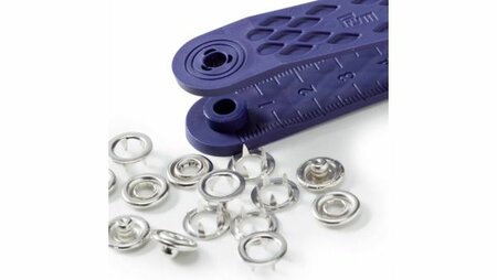 Prym - Jersey Drukknopen 10 mm Naaivrij Tandring Zilver - 10 Stuks