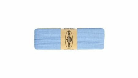 Oaki Doki - Jersey Tricot Biaisband 20mm 3m - 103 Hemel Blauw