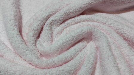 badstof lichtroze 100% katoen