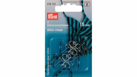 Prym - Bikini Ceintuursluiting Kunststof Klaver 15mm Transparant