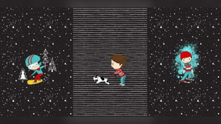 Paneelstof French Terry Wintersport kopen 