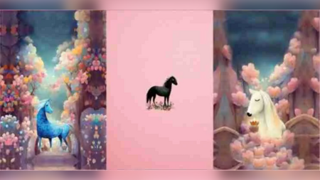 Paneelstof French Terry met paarden kopen 