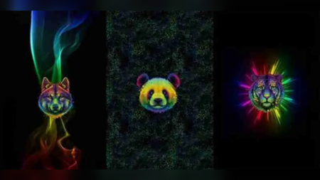 Paneelstof French Terry Glowing Wildlife kopen 