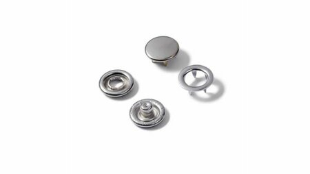 Prym naaivrije drukknopen navulling 10 mm 20 stuks metaal drukknopen set