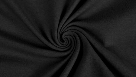 zwarte tricot stof katoen jersey