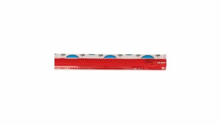Deelbare rits rood 45 tot 80 cm