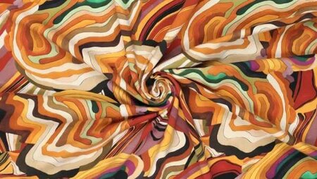 Katoen tricot Hueva print