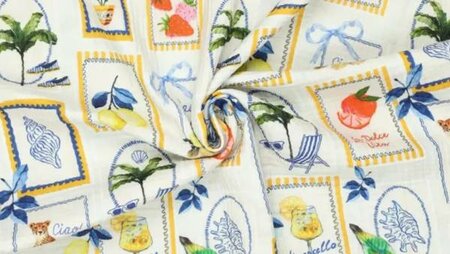 Mousseline dineren print