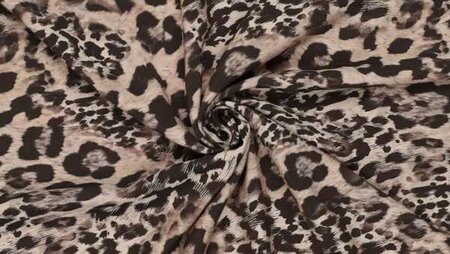 Beige heavy viscose stof