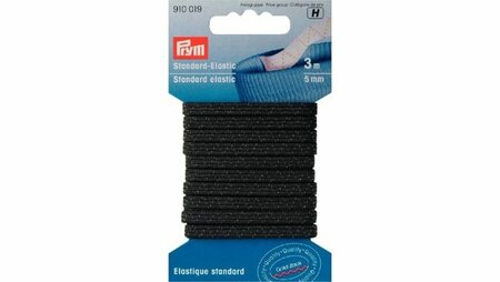 Prym zwart elastiek 5 mm