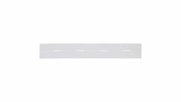 Knoopsgat Elastiek - 20mm wit