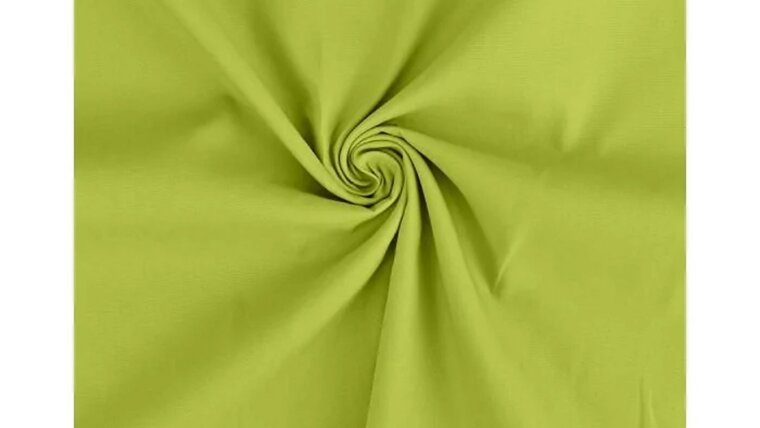 Licht lime groene poplin katoenen stof kopen 