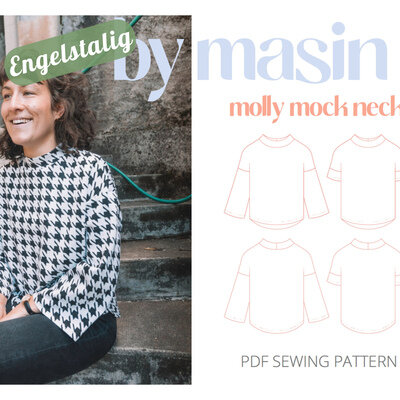 Molly Mock Neck T-shirt - PDF Naaipatroon van By Masin