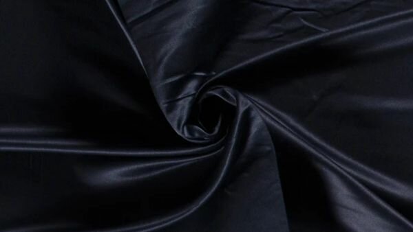Navy Blauwe Satijn Duchesse Stof kopen