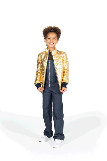 Naai de mooiste mode met Marine Blauwe Spijkerstof met Stretch 