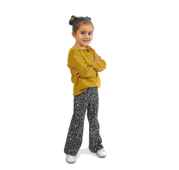Maak de mooiste broek met wijde pijpen met dit Naaipatroon flared pants - broek met wijde pijpen - maat 122 t/m 176