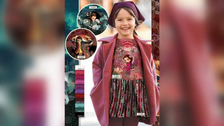 Kinderkleding eenvoudig naaien met Paneelstof French Terry Oosterse Fantasy
