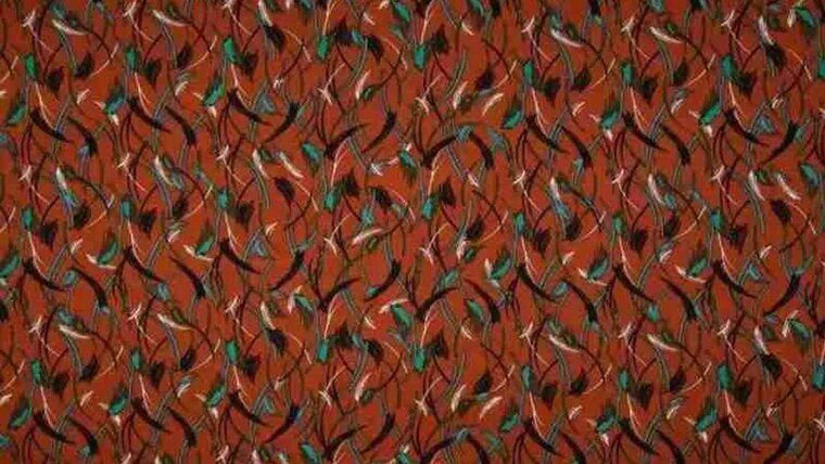 Viscose Twill - abstract - Terra rood kopen 