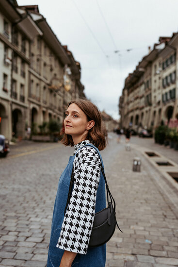 Sasha Shift Dress met lange mouwen