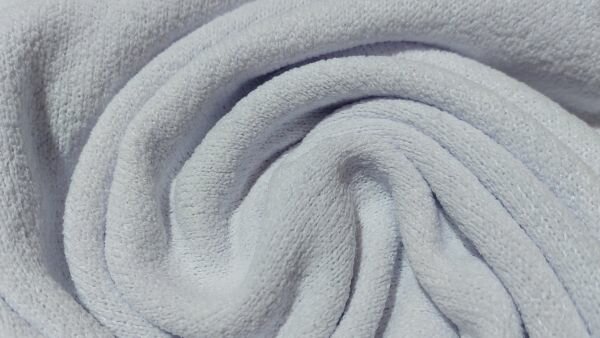 Witte badstof lichte kwaliteit close-up