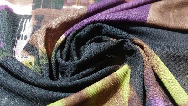 Luchtige blokkenprint stof voor jurken en blouses