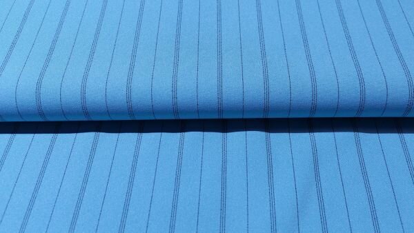 Polyester stof met zwarte strepen voor mode
