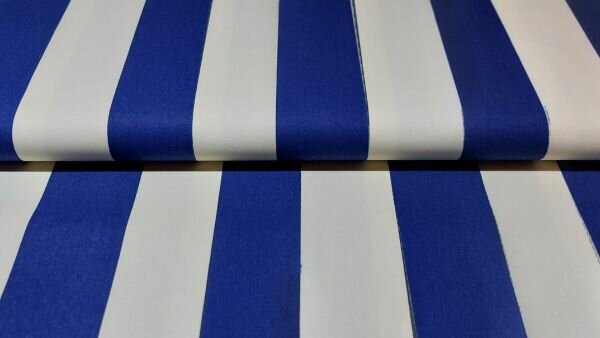 stevige katoen ecru blauw