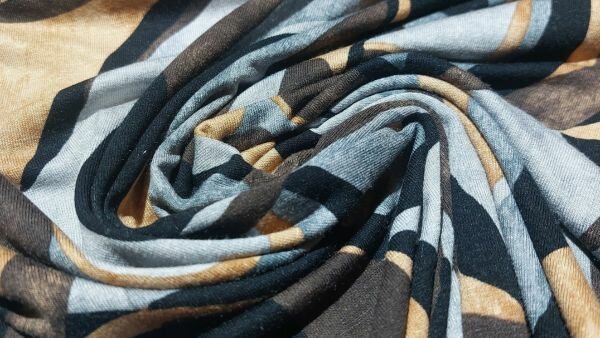 zachte tricot met grafisch motief