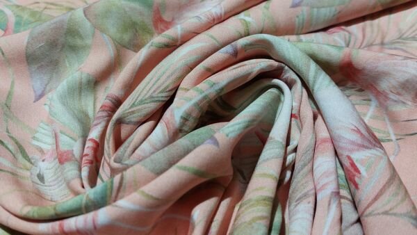 Tropische roze groene stof